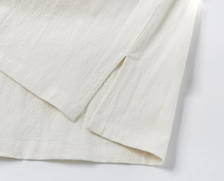 男性用の斜め襟チャイナTシャツ