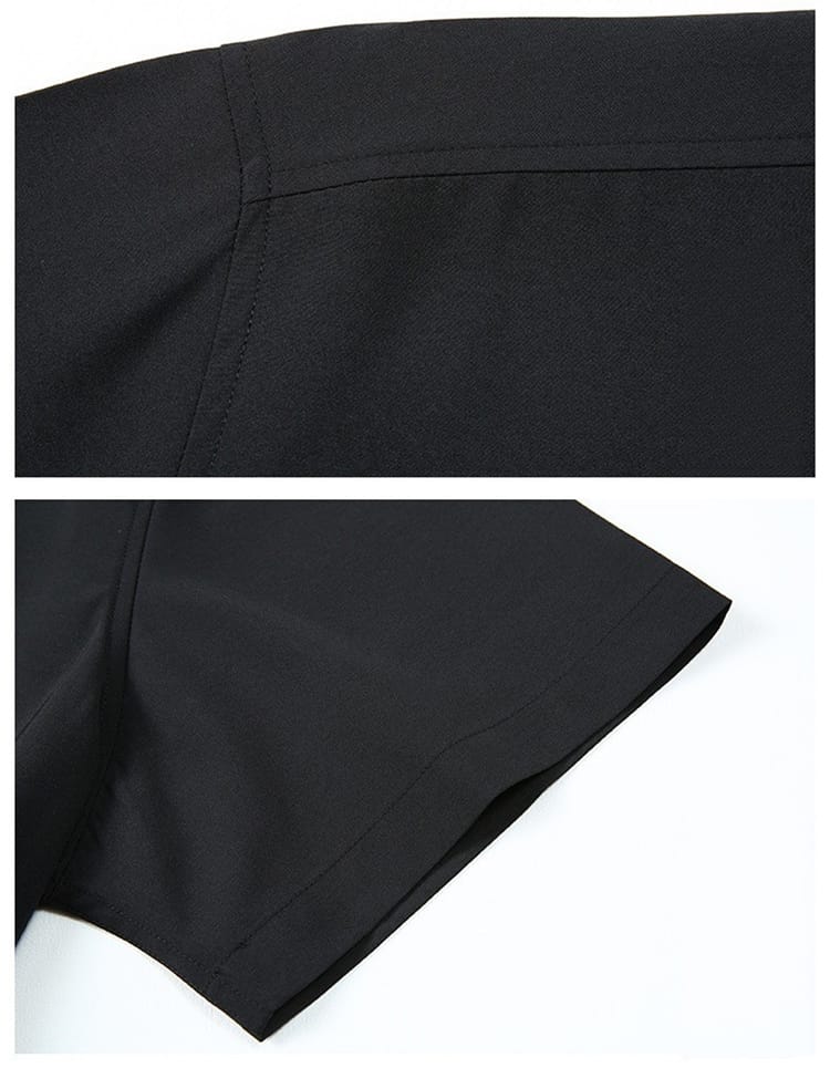 男性用のチャイナボタンシャツ