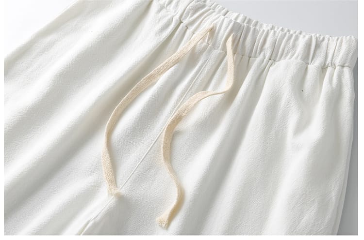 メンズのがっちり体型９分丈チャイナパンツ