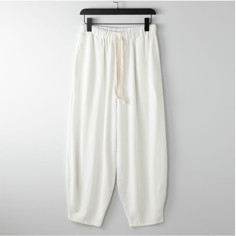 がっちり体型の太極拳練習服パンツ