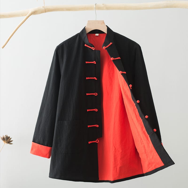 男性用のがっちり体型チャイナジャケット