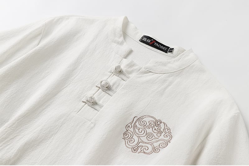 メンズの半袖チャイナ服