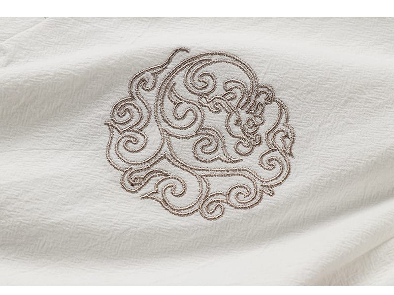 男性用の半袖カンフー服