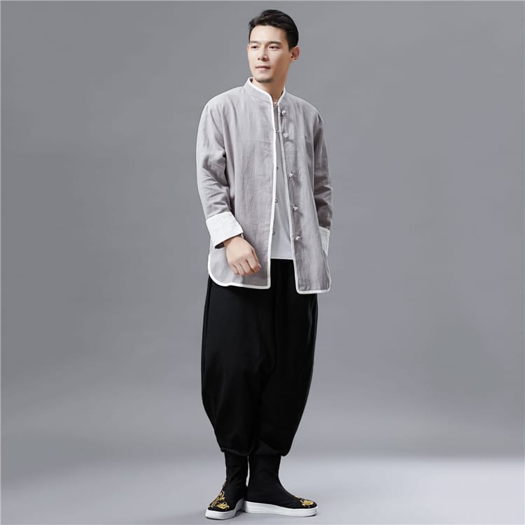 メンズの春物チャイナ服