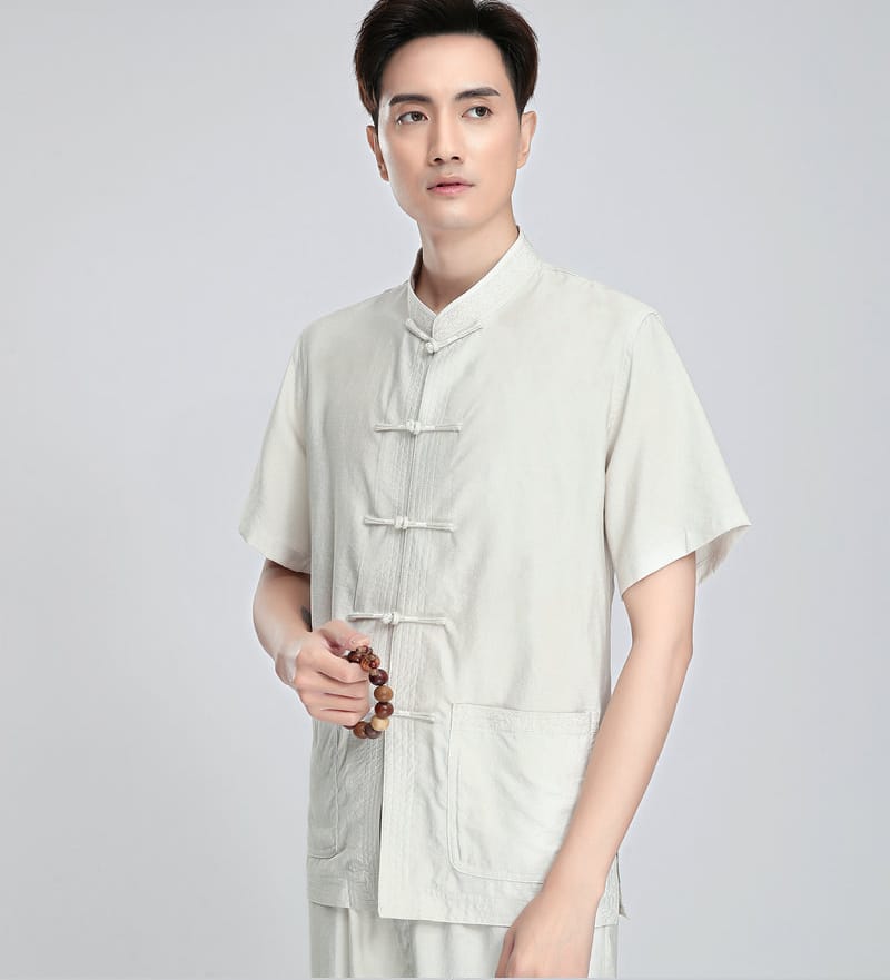 メンズの半袖チャイナ服