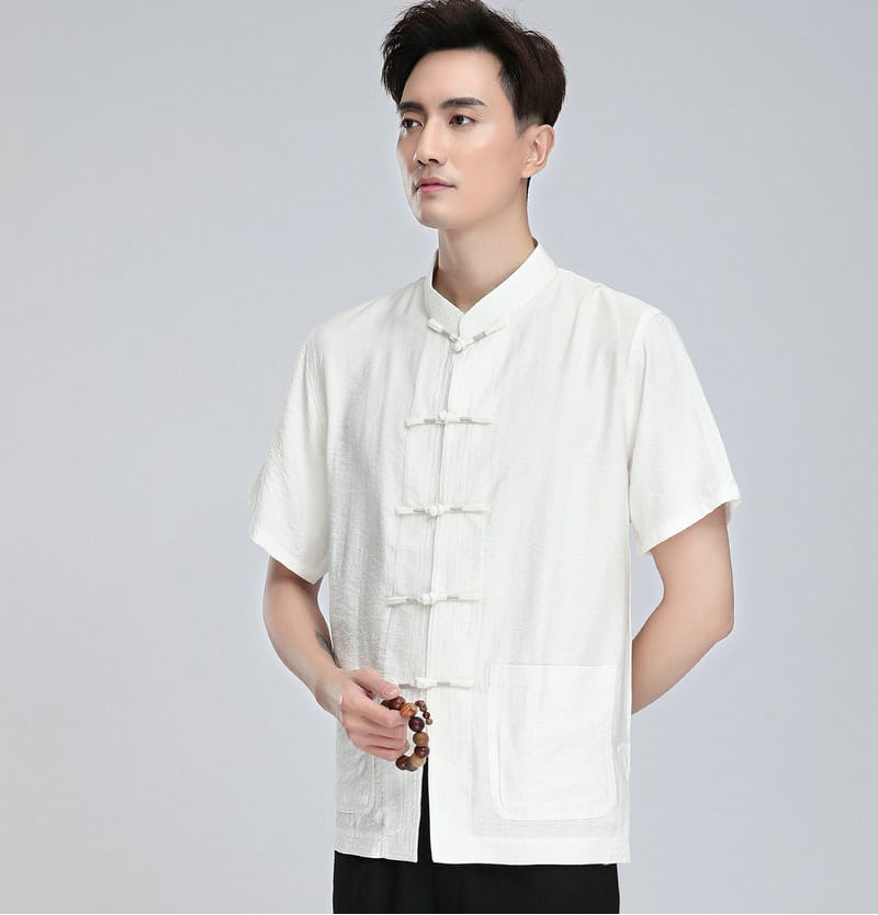 中華風の半袖チャイナ服