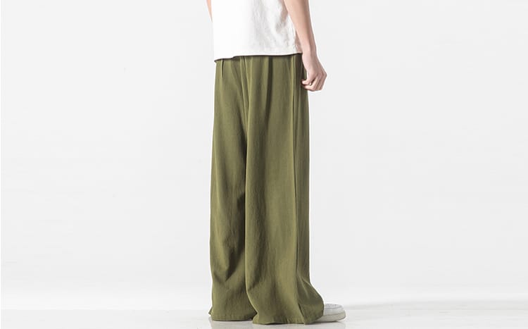 メンズのベルト通し袴パンツ