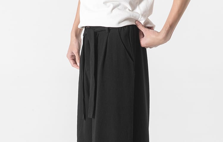 メンズのゆったりチャイナパンツ