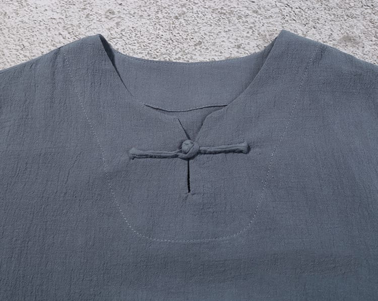 メンズの中華風カジュアルTシャツ