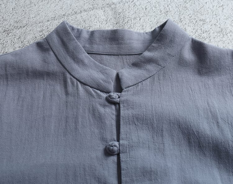 メンズの中華風カジュアルシャツ