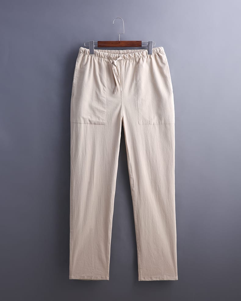 メンズの中華風セットアップ