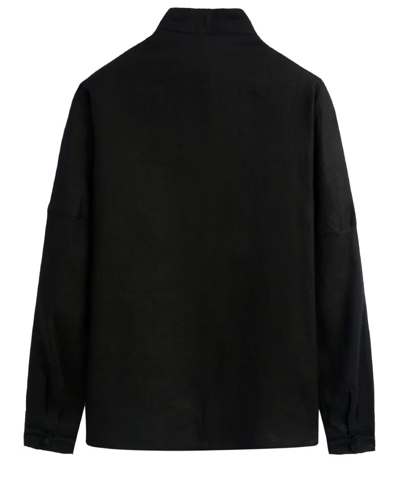 男性用の中華風カジュアルシャツ