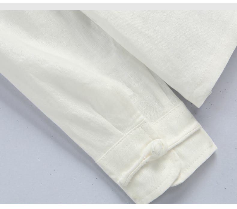 メンズの斜め襟シャツ