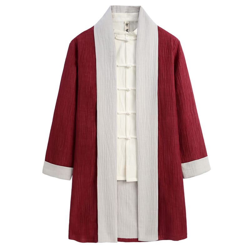 メンズのチャイナカーディガン