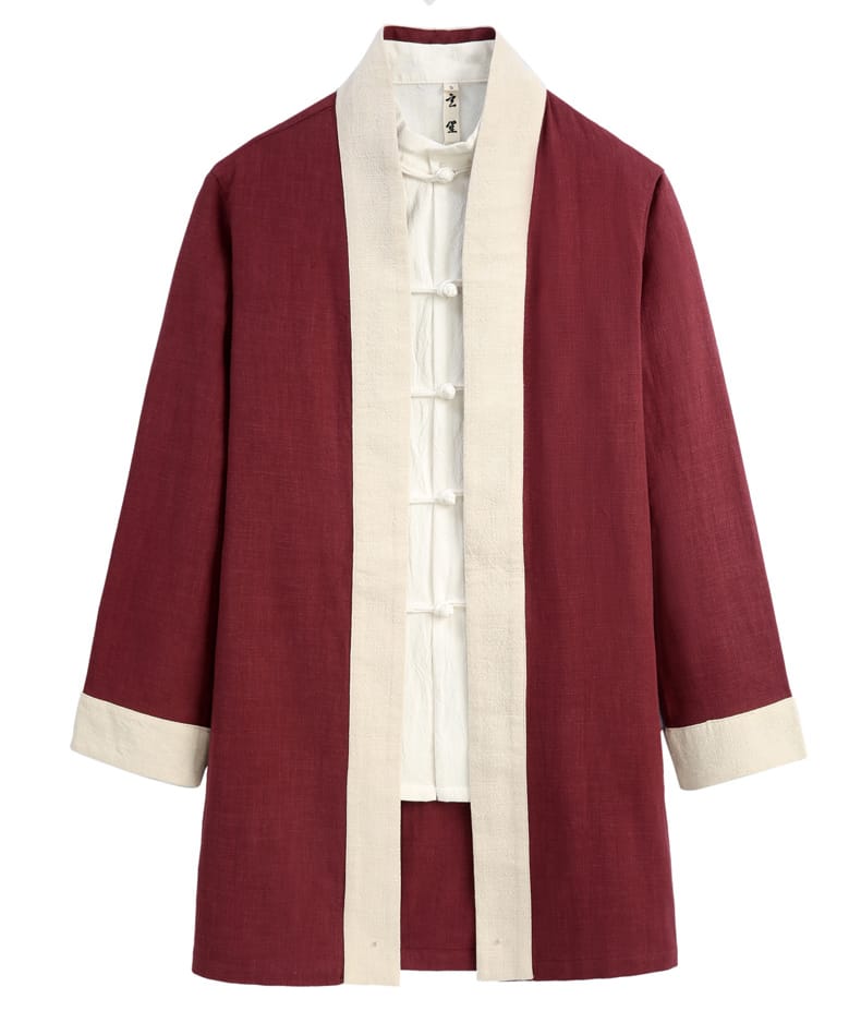 メンズのチャイナカーディガン