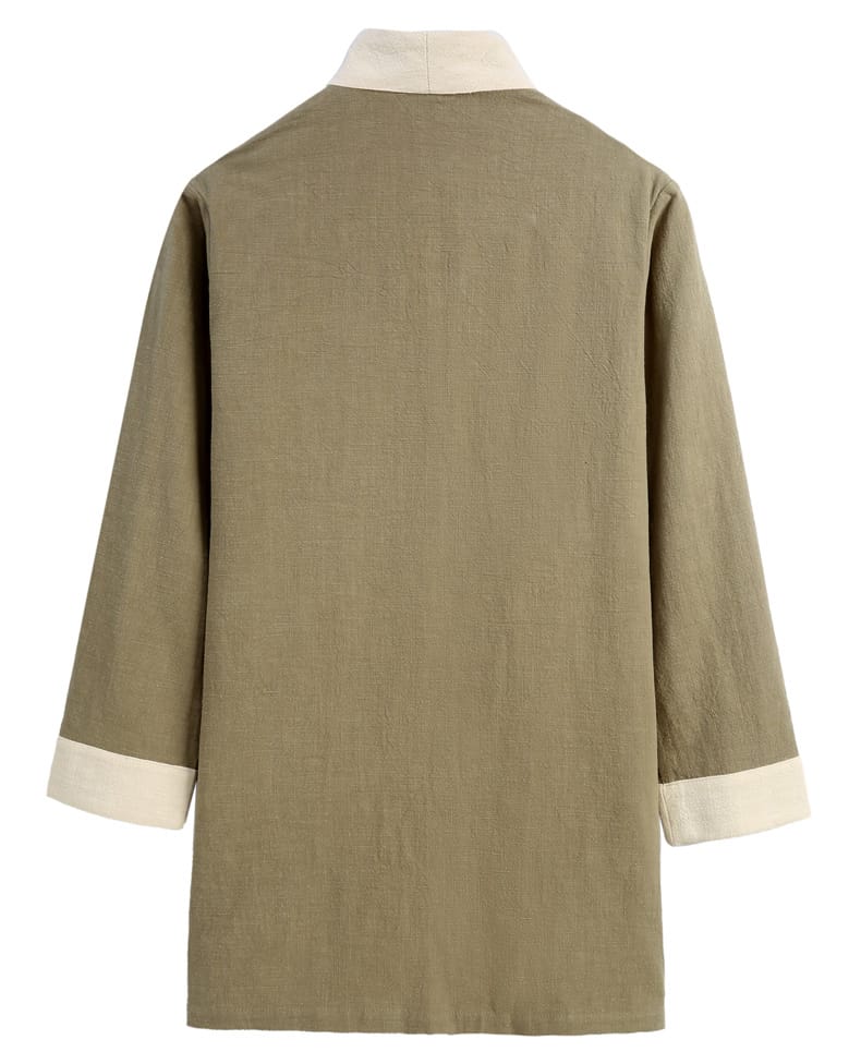 男性用の中華風カジュアルカーディガン