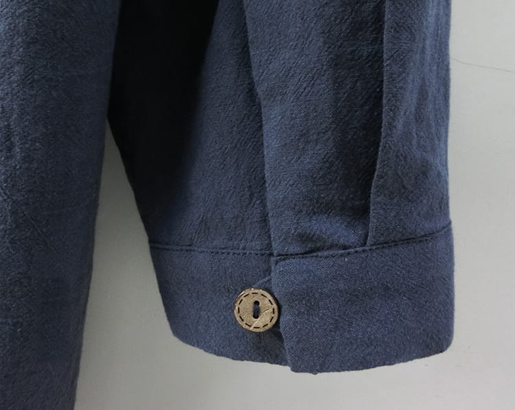 男性用のレトロな中華風シャツ