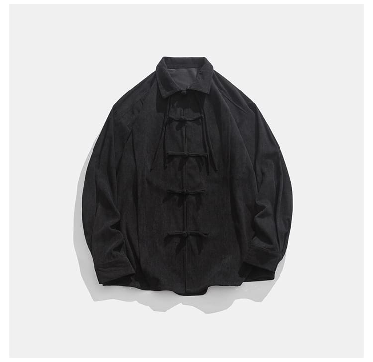 男性用のチャイナボタンのシャツ