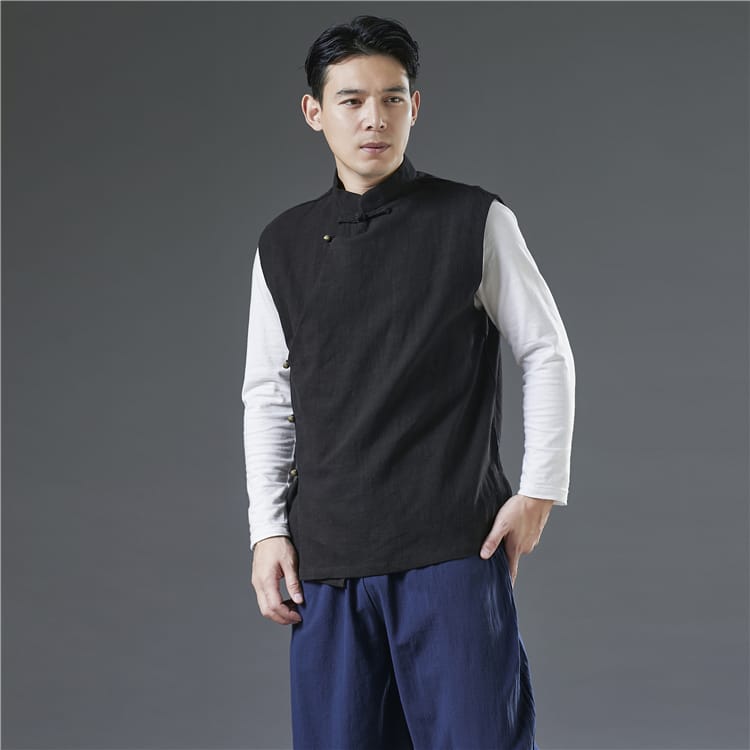 男性用のチャイナボタンの服