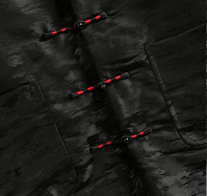 メンズのチャイナボタンコート