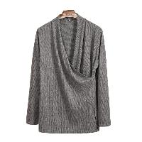 漢服風の斜め襟ジャケット！ニット編みのセーターライクなアイテムです。