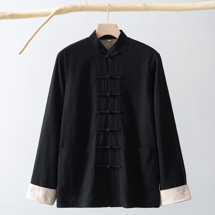 メンズの防寒チャイナコート