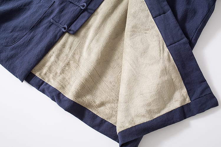 メンズの防寒チャイナ服