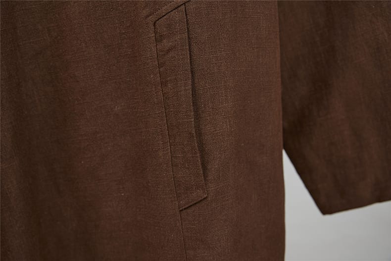 メンズのチャイナミドル丈ジャケット