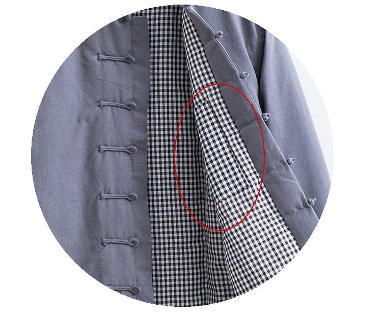 メンズの中華風の中綿ジャケット