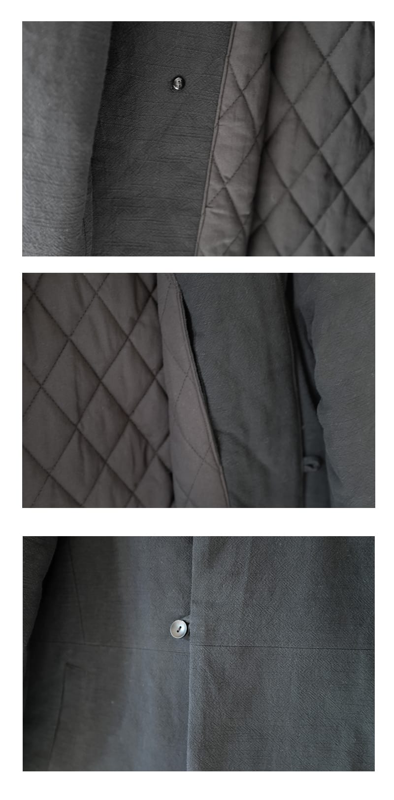 男性用の中華風中綿コート