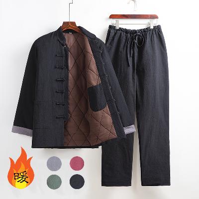 シルクコットン中綿を使用したジャケットとパンツのセットアップ