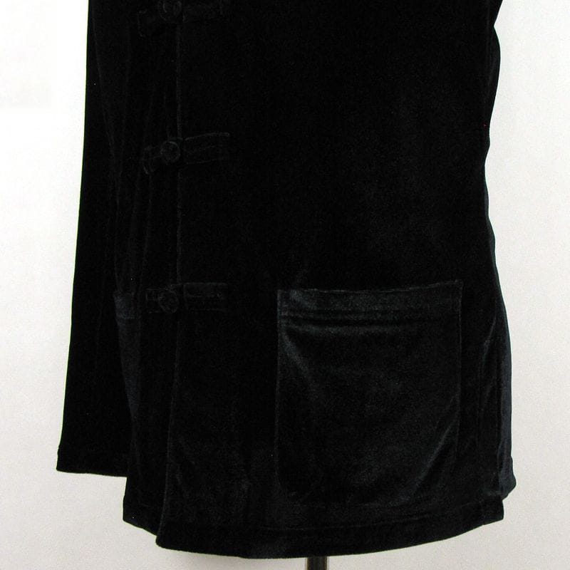 男性用のチャイナ長袖シャツ