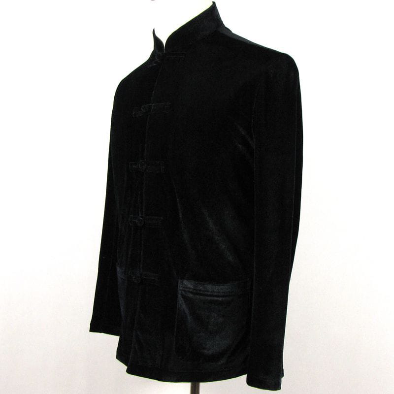 メンズのチャイナボタンシャツ