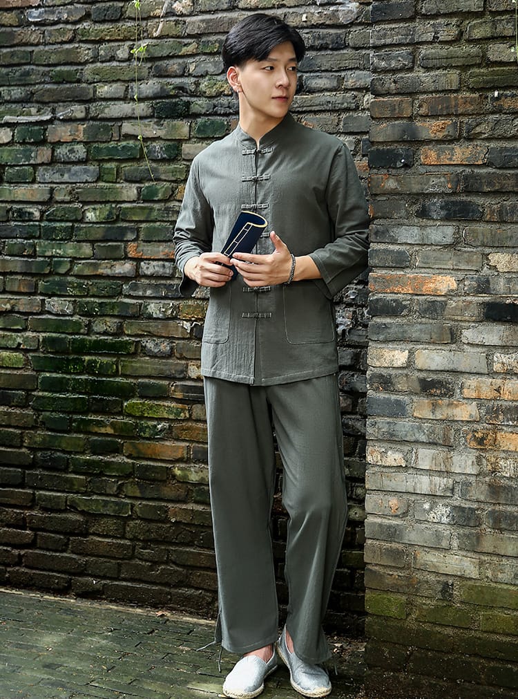 メンズの太極拳練習服