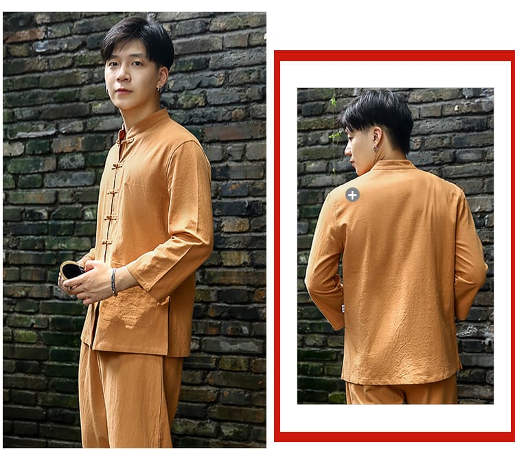 男性用の太極拳スーツ