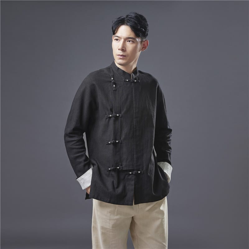 メンズのマオカラージャケット