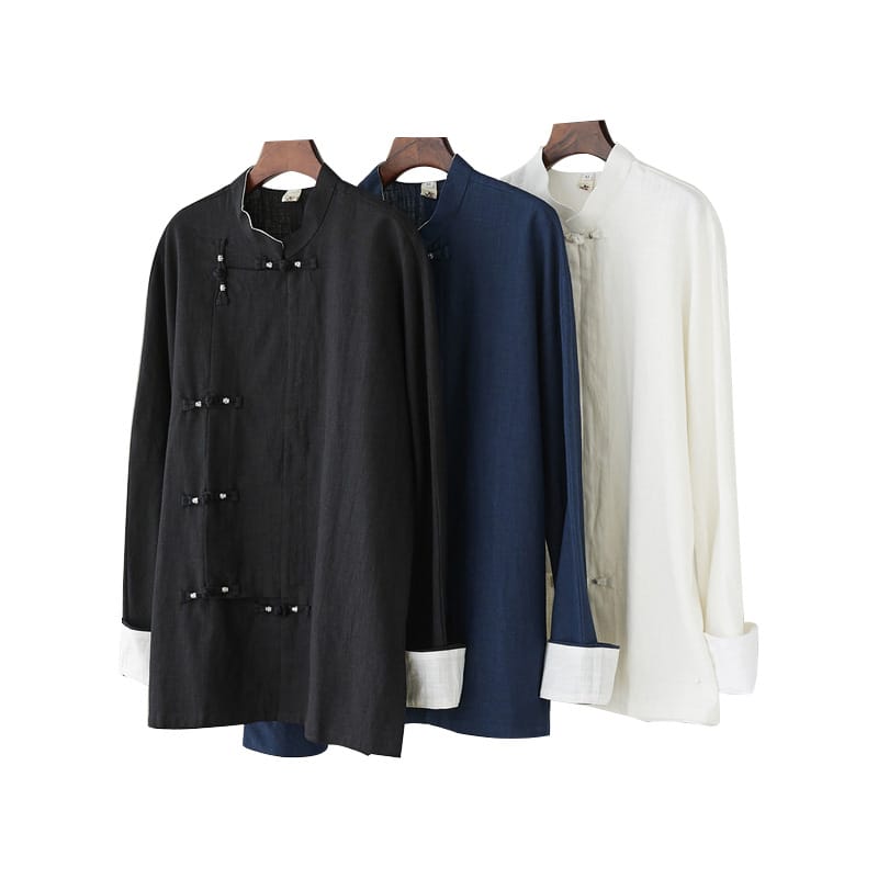 男性用のチャイナ立ち襟ジャケット