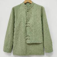 アシンメトリーなデザインの漢服ジャケット。ユニークなチャイナ服をお求めの方に最適です。