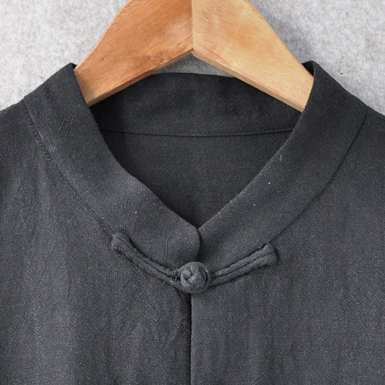 メンズのチャイナボタンシャツ