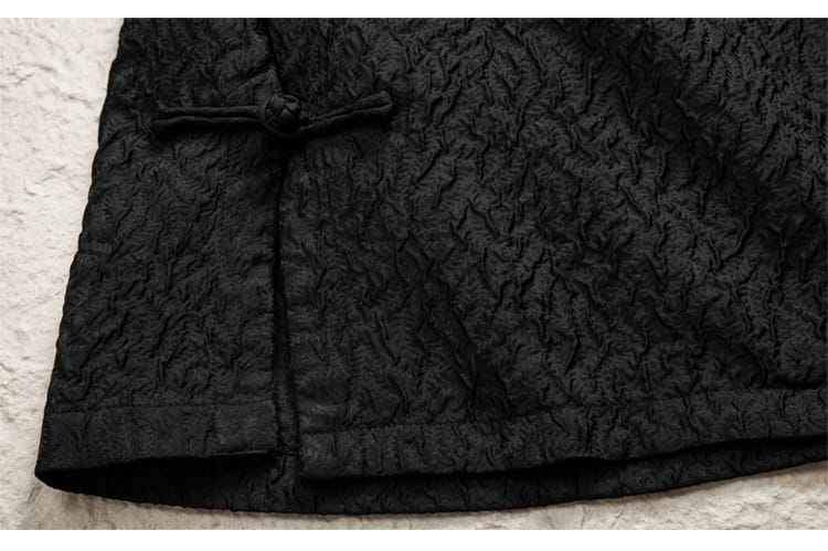 チャイナ服のチャイナボタンTシャツ