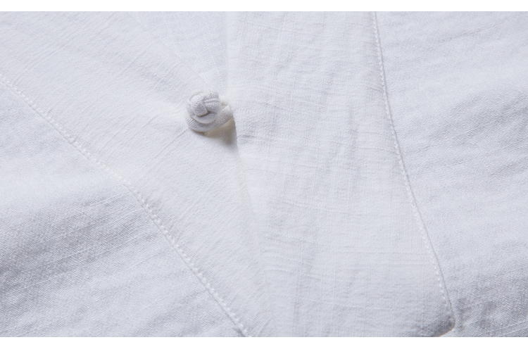 中国風の合わせ襟Tシャツ