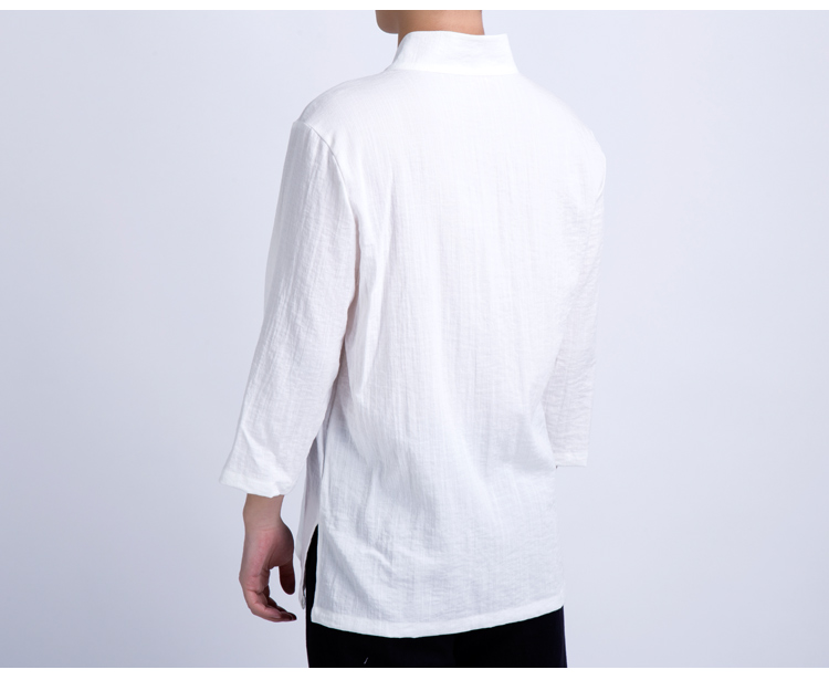 中華風の７分袖Tシャツ