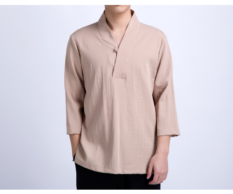 チャイナ服のかぶりシャツ