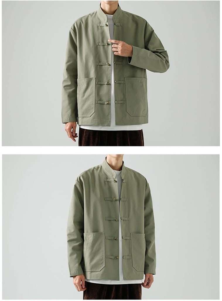 男性用のチャイナボタンのジャケット