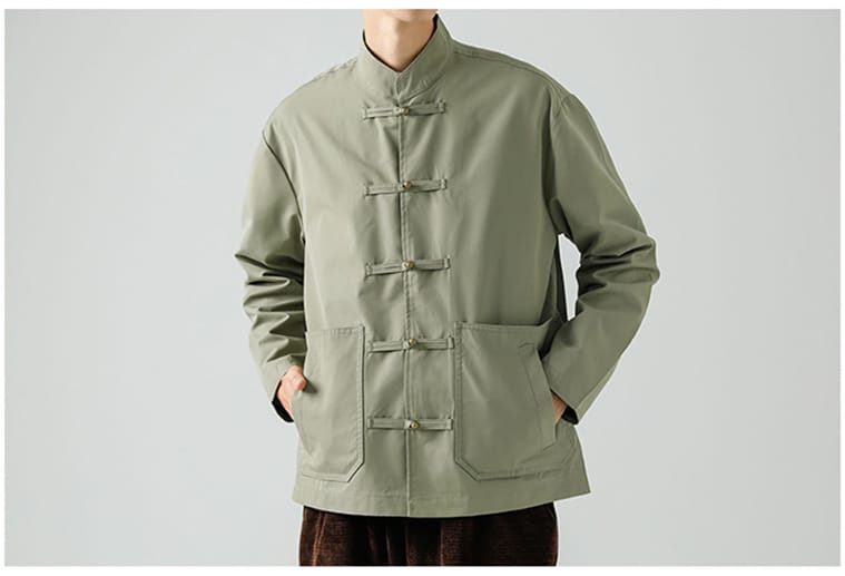 男性用のチャイナボタンのジャケット