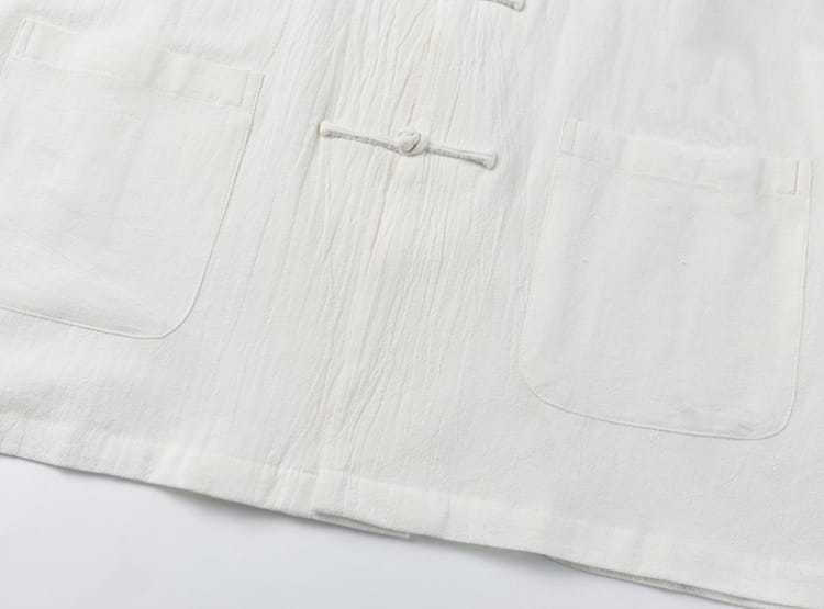 男性用のチャイナボタンシャツ