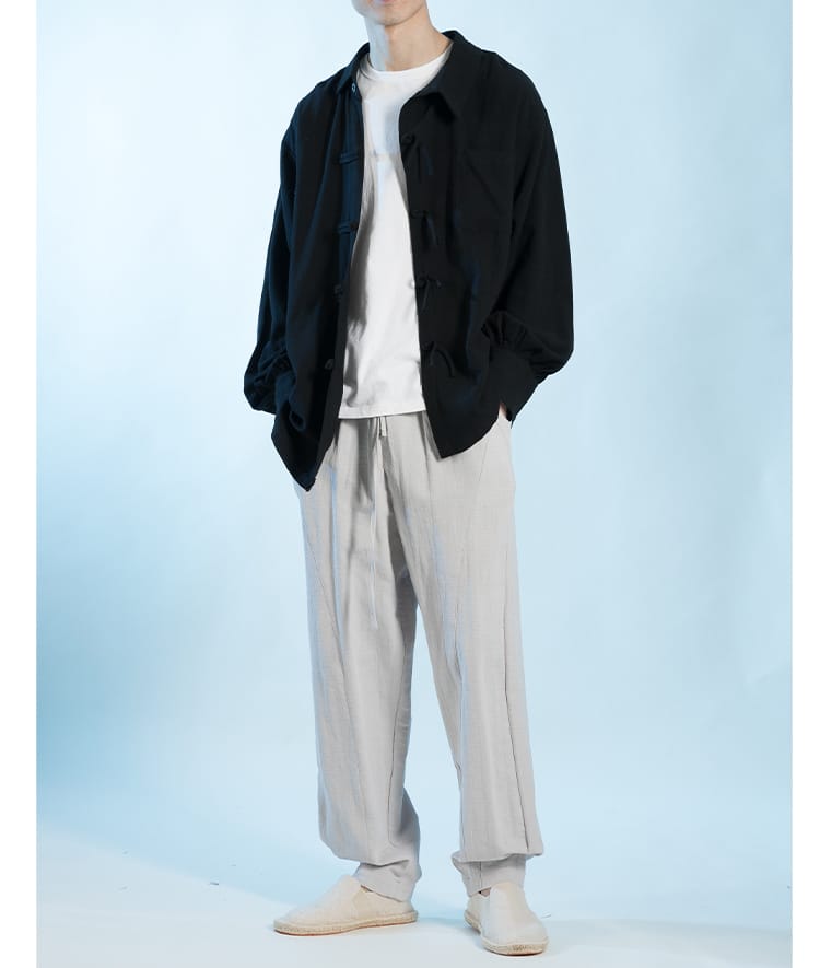 男性用の中国風カジュアル服