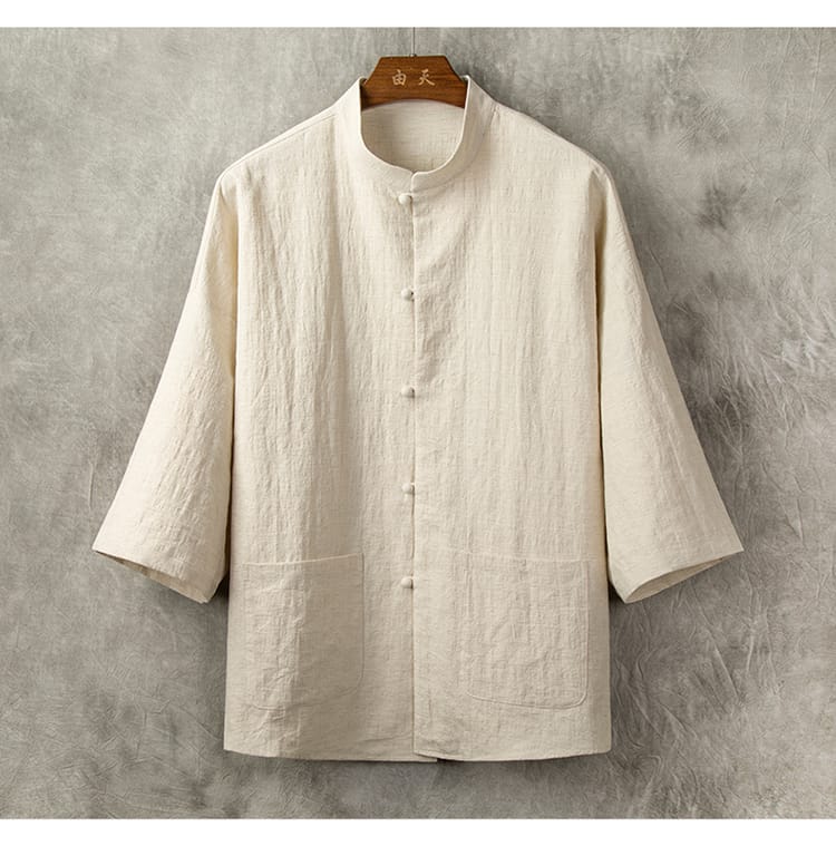 中華風のメンズシャツ