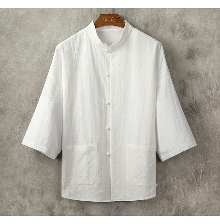 チャイナ風のメンズシャツ