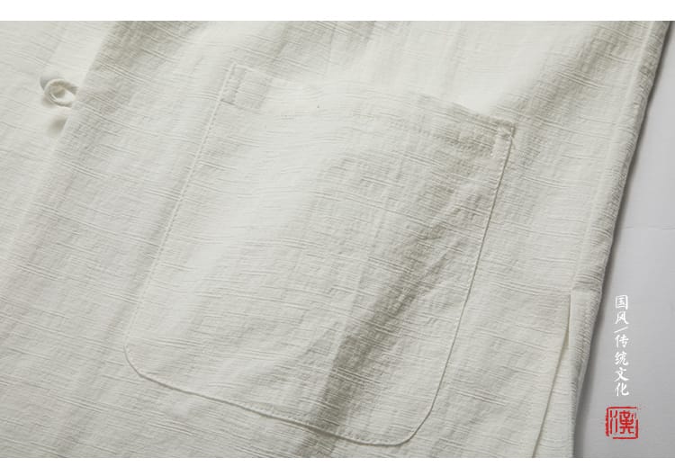 7分袖のチャイナシャツ